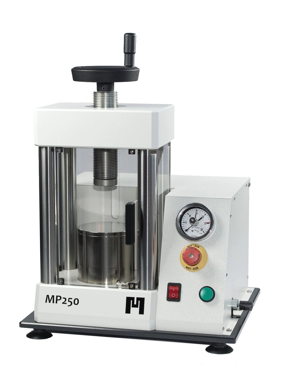 Pastilleuse de laboratoire ou presse à pastiller pour Infra-rouge(IR), Fluorescence X (XRF) ou Diffraction X (DRX ou XRD)