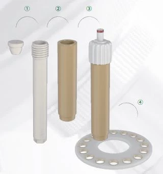 Assemblage d'une cellule pour minéralisateur micro-onde M3